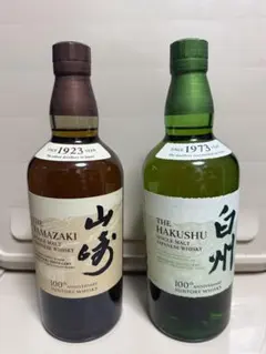 山崎白州NV100周年記念　蒸留所 ラベル 700ml シングルモルトウイスキーのサムネイル