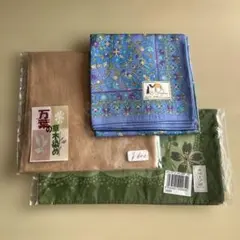花柄ハンカチ3枚セット