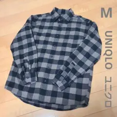 UNIQLO ユニクロ長袖フランネルチェックシャツ Mサイズ