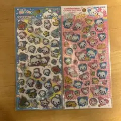 キャンディグリッターステッカー ぷくぷくあわわちゃん ハッピーマーチ