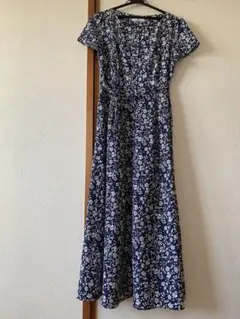 Sonny Label 花柄 ロングワンピース ネイビーのサムネイル