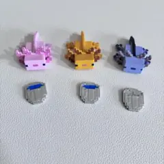 マイクラ マインクラフト フィギュア ならぶんです。 ウーパールーパー
