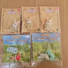 シルバニアパーク限定マーガレットウサギの赤ちゃん3体と赤ちゃん手押し車セット