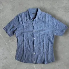 ドイツ製　FRANK LEDER ガーゼストライプ短丈半袖シャツcity boyのサムネイル