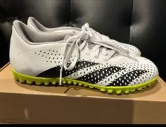 adidas サッカーシューズ ホワイト/ブラック/ライム 26.5