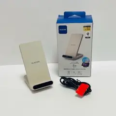エレコム Qi対応 ワイヤレス充電器 スタンド型