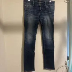 Moussy vintage ダークブルー デニムパンツ 腰履き