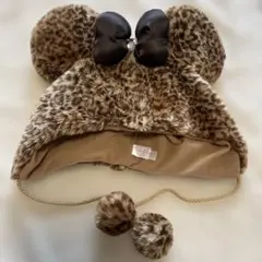 ディズニー ミニー ヒョウ柄 ファンキャップ