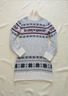 ルコックスポルティフ x デュラス ゴルフ ロング セーター ワンピース M