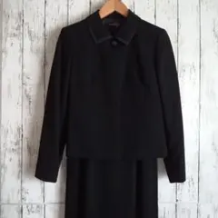 SOIR BENIR ブラック フォーマル ワンピース スーツ 礼服 シルク