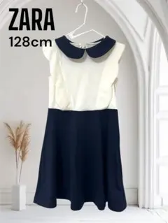 ZARA スカラップ　ワンピース