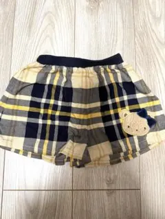 ファミリア　チェック　キュロット