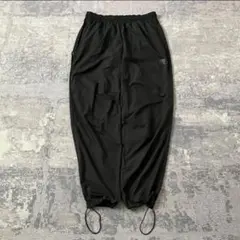 【00S】アディダス トラックパンツ ドローコード テック XL 黒 Y2K