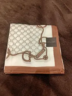 新品　シール付　CELINE セリーヌ　チェーンパターン 大判　ハンカチ　日本製
