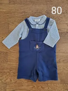 ユミカツラ　シャツ　オーバーオール　セット　80センチ