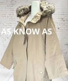 AS KNOW AS アズノゥアズアズ　3way モッズ コート