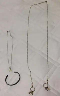 【大幅値下げ】夏系 アクセサリー３点セット ネックレス バングル 貝