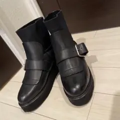 ズッカ zucca ベルクロショートブーツ　ブラックのサムネイル