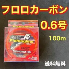 フロロカーボン　0.6号　100メートル　ハリス　道糸　ショックリーダー　釣り糸のサムネイル