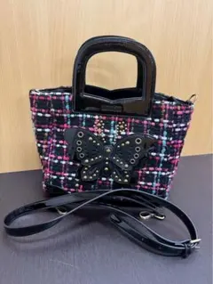 ANNA SUI 2wayバッグ 刺繍 蝶々