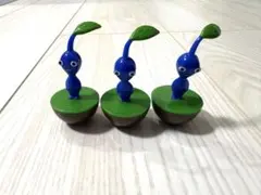 青ピクミン 3体セット　ピクミンゆらゆらフィギュア