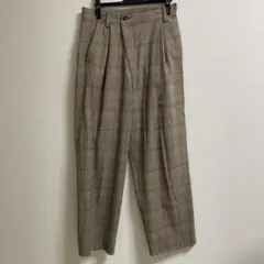 チェックワイドパンツ