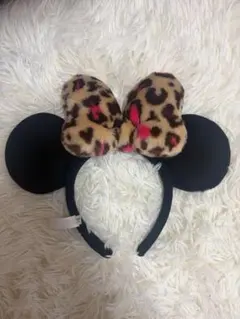 ディズニー ミニー ヒョウ柄 カチューシャ