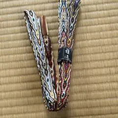 多色織物帯締め 伝統的な模様