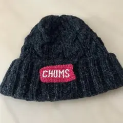CHUMS ニット帽 ヘザーダークグレー　ネパール
