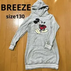 BREEZE ミッキーマウス フード付きワンピース 130