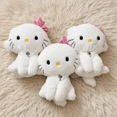 チャーミーキティ グランデ ぬいぐるみ　ハローキティ BIGサイズ　3個セット