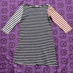 ミキハウス　ストライプワンピース 140サイズ　　リーナ