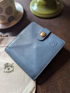 イルビゾンテ【限定色アヴィオ】スクエアウォレット コンパクト 希少 男女兼用