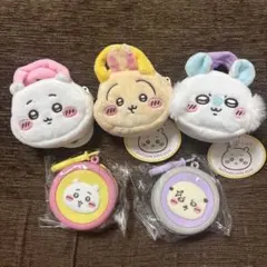 ちいかわ ぬいふわトートミニ 3個 & まんまるミニシリコンポーチ ２個