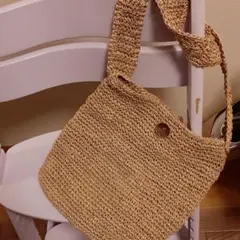 麻ひもバッグ ハンドメイド かごバッグ