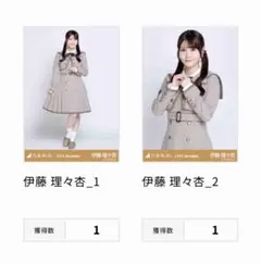 乃木坂46 伊藤理々杏 乃木コレ40th制服 ノーマル