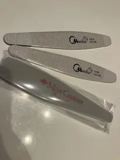 ネイルファイル　スポンジバッファー1点ゼブラファイル2点