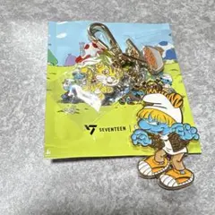 SEVENTEEN イサックトースト SMURFS キーリング　ホシ