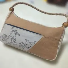 鳥獣戯画 ショルダーバッグ 和柄