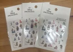Disney プリンセス ネイルパーツシール 3パック