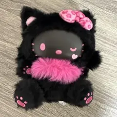 ハローキティ ファインフェイスキャット ピンクブラック