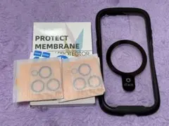 iFace iPhone15proケース カメラ保護シート2枚付。