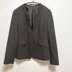 RHYME ライム　ウォッシャブル　ノーカラージャケット レディース