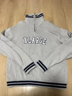 XLARGE ハーフジップトレーナー　グレー