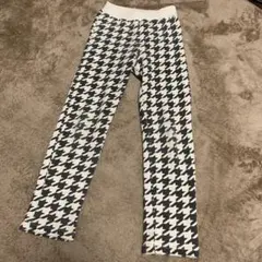 デビロック　千鳥格子柄　裏起毛パンツ