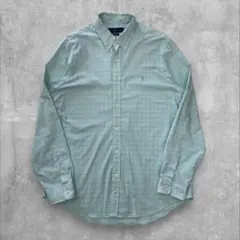 ラルフローレン CLASSIC FIT BDシャツ XL 緑