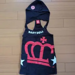BABYDOLL フード付きジャンパースカート 100のサムネイル