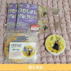 鬼滅の刃　我妻善逸　デコっ！とコースター　ミラー　アクリルチャーム　4点セット