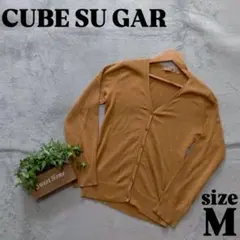 【CUBE SUGAR】キューブシュガー（М）長袖カーディガン ブラウンのサムネイル