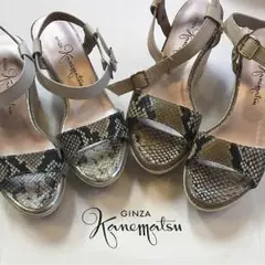 サンダル 銀座かねまつ 23cm 24cm 新品